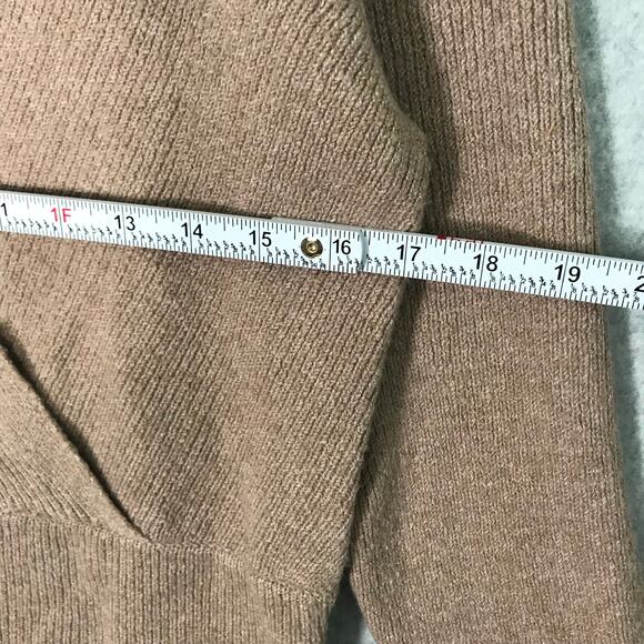 Pink Rose Sweater Large Rubbed Wrap Soft Cozy Neutral Quiet Luxury Ballet Dance - Picture 6 of 7